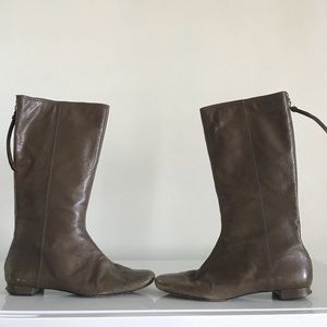 Coach brown leather boots